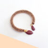 Bracciale rigido oro rosa con ciondoli, "Summer Slim"