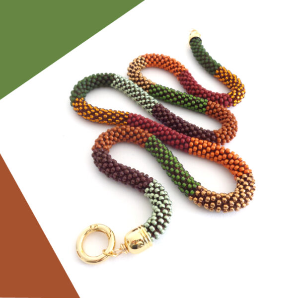 Collana lunga colori Autunno, Modello Simply Stripes Classic