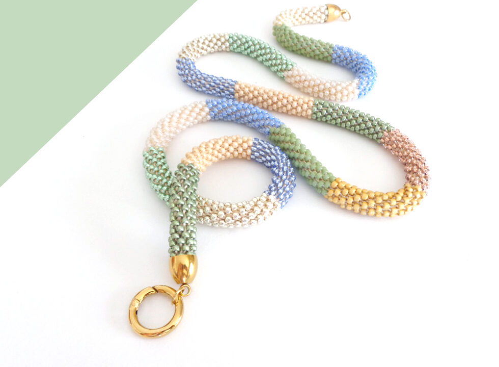 Collana lunga colori Estate, Modello Simply Stripes Classic